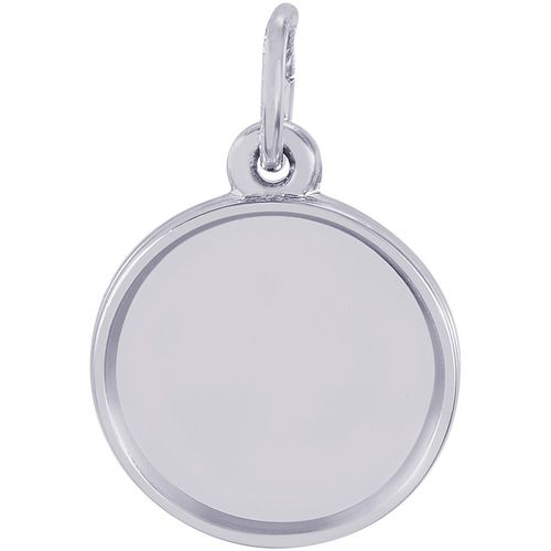 Photo Art Circle Charm Silver - 10-8621
