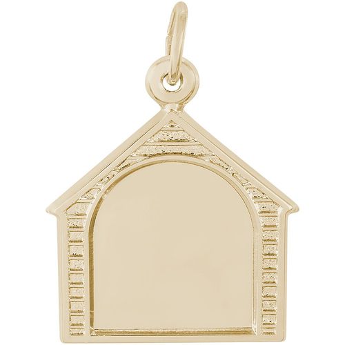 Photo Art Doghouse Charm Gold Plated - 10-8619