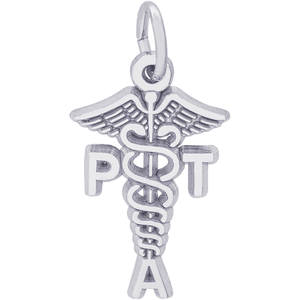 Physical Therapist Assistant Charm Silver - 10-3566