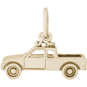 Pick Up Truck Charm Gold Plated - 10-8299