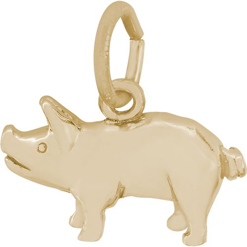 Pig Charm 14K Gold - 10-0578