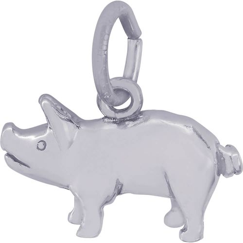 Pig Charm Silver - 10-0578