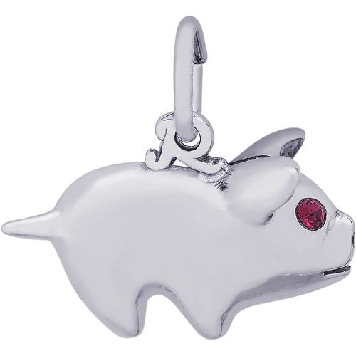 Piggy Bank Charm Silver - 10-0839