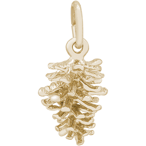 Pine Cone Charm 10K Gold - 10-5113