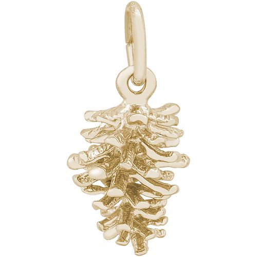 Pine Cone Charm 10K Gold - 10-5113