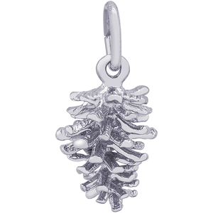 Pine Cone Charm Silver - 10-5113