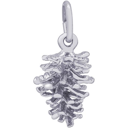 Pine Cone Charm Silver - 10-5113