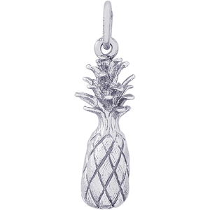 Pineapple Charm White Gold - 10-1726