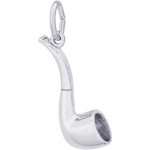 Pipe Charm White Gold - 10-0440