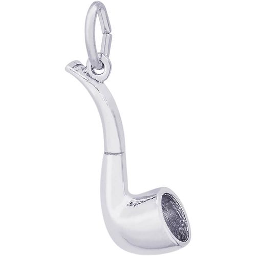 Pipe Charm White Gold - 10-0440