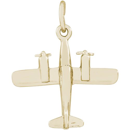 Piper Aztec Plane Charm 14K Gold - 10-2439