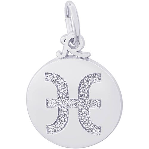 Pisces Charm White Gold - 10-6762