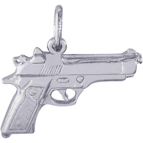 Pistol Charm Silver - 10-3328