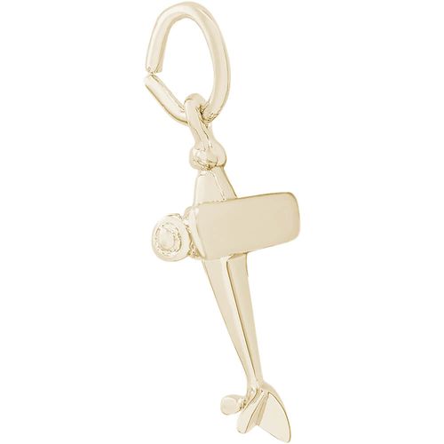 Plane Charm 10K Gold - 10-1553