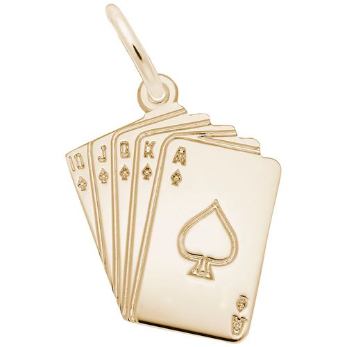 Playing Cards Charm 14K Gold - 10-0246