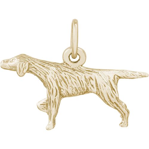 Pointer Dog Charm Gold Plated - 10-0148