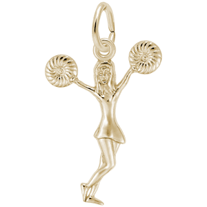 Pom Pom Girl Charm Gold Plated - 10-3867
