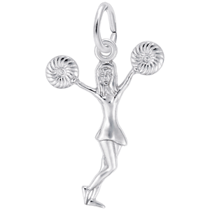 Pom Pom Girl Charm Silver - 10-3867