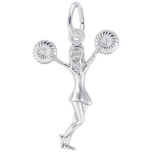 Pom Pom Girl Charm White Gold - 10-3867