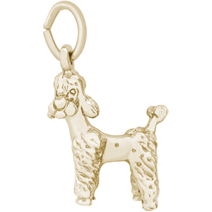 Poodle Dog Charm 10K Gold - 10-0289
