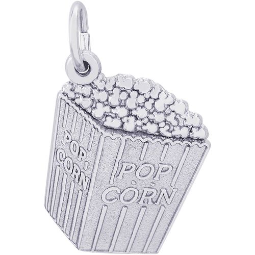 Popcorn Charm White Gold - 10-2490