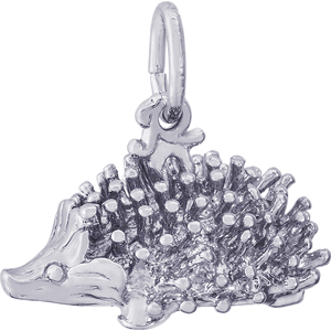 Porcupine Charm White Gold - 10-1805