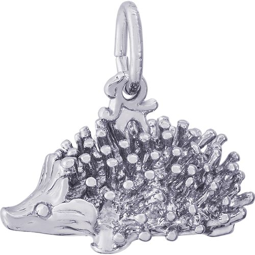 Porcupine Charm White Gold - 10-1805