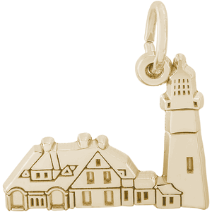 Portland Head Lighthouse Maine charm 14K Gold - 10-3427