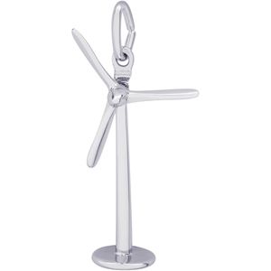 Power Windmill Charm White Gold - 10-2381