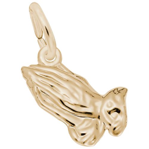 Praying Hands Charm 10K Gold - 10-0216