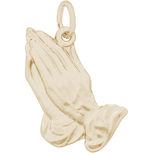 Praying Hands Charm Gold Plated - 10-0214