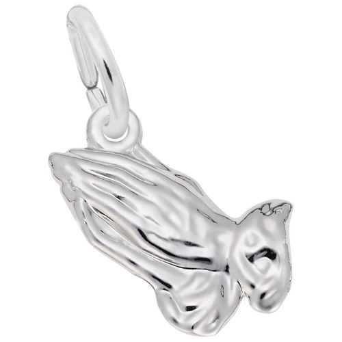 Praying Hands Charm Silver - 10-0216