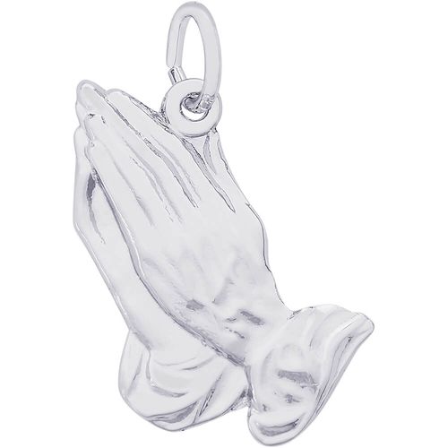 Praying Hands Charm Silver - 10-0214