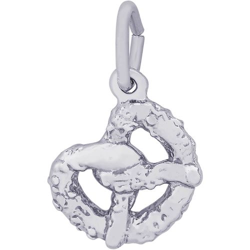 Pretzel Charm White Gold - 10-7773