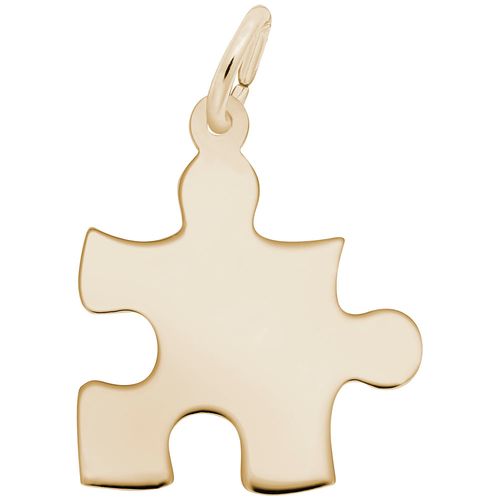Puzzle Piece Charm Gold Plated - 10-2479