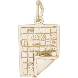 Quilt Charm 10K Gold - 10-2340