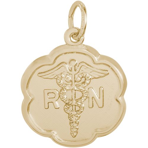 Registered Nurse Charm 14K Gold - 10-0181