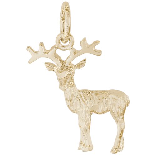 Reindeer Charm 10K Gold - 10-0163