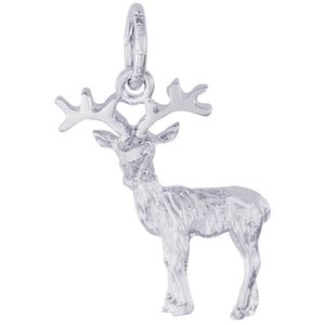 Reindeer Charm Silver - 10-0163