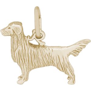 Retriever Dog Charm Gold Plated - 10-8247