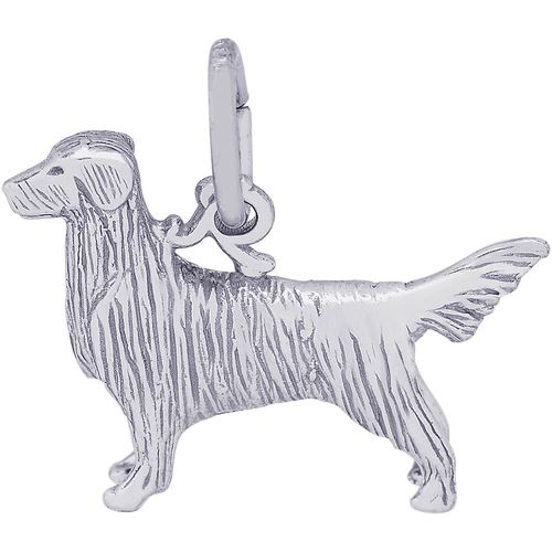 Retriever Dog Charm Silver - 10-8247