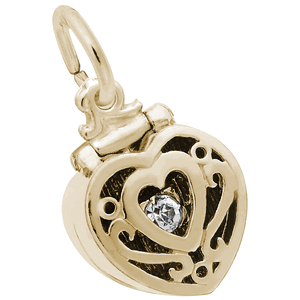 Ring Box Charm 10K Gold - 10-3887
