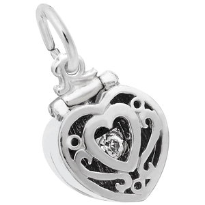 Ring Box Charm White Gold - 10-3887