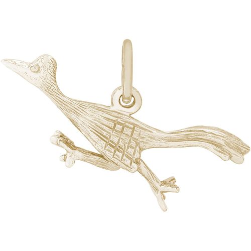 Road Runner Bird Charm 10K Gold - 10-1585