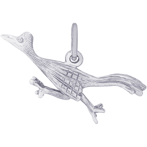 Road Runner Bird Charm Silver - 10-1585