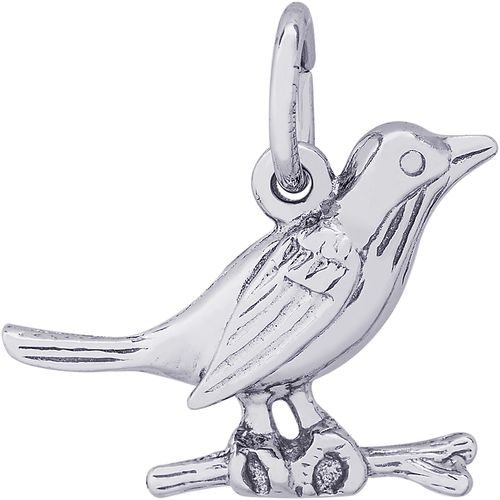 Robin Bird Charm Silver - 10-3420