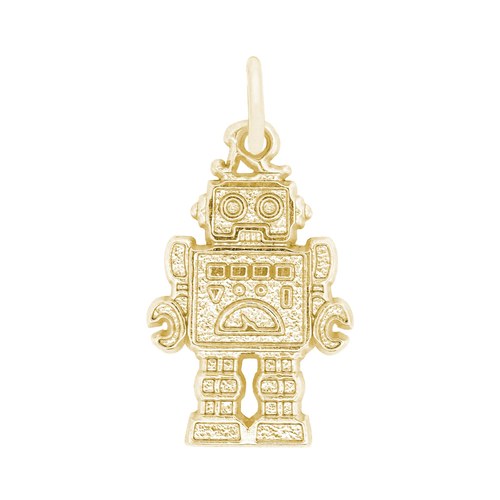 Rembrandt Robot Charm - Gold Plated - 10-1158-0-GP