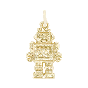Rembrandt Robot Charm - Gold Plated - 10-1158-0-GP