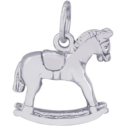 Rocking Horse Charm White Gold - 10-2636