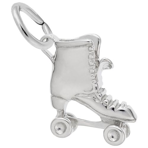 Roller Skate Charm Silver - 10-0234